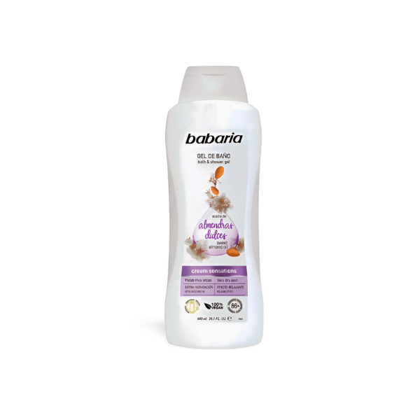 Babaria gel de baño almendras 600ml